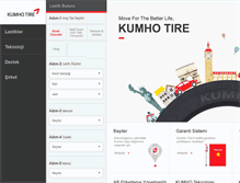 Tablet Screenshot of kumho.com.tr